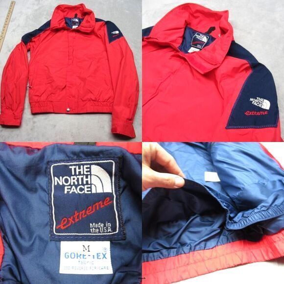 The North Face Extreme Gore Tex Jacket Womens Medium Red Full Zip Made‎ In USA * - Picture 1 of 16